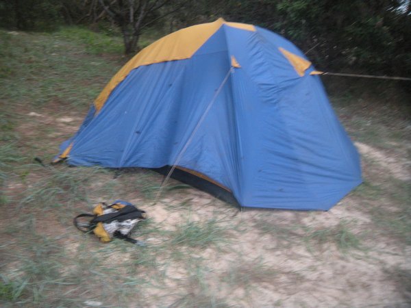 Our misshaped tent