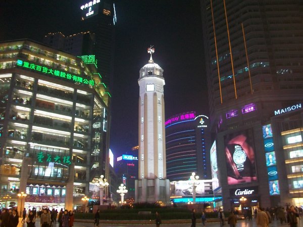 Chongqing, People's Liberation Monument (World War II victory monument).
