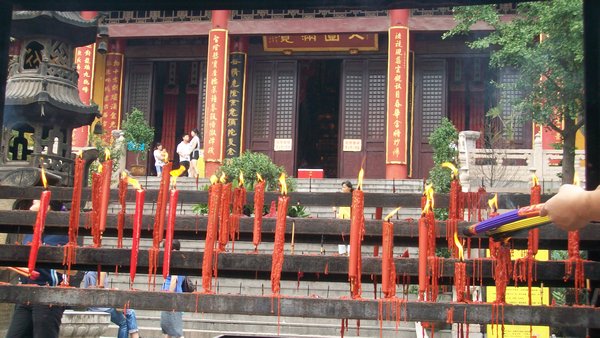 Temple in Huishan ancient town. Wuxi