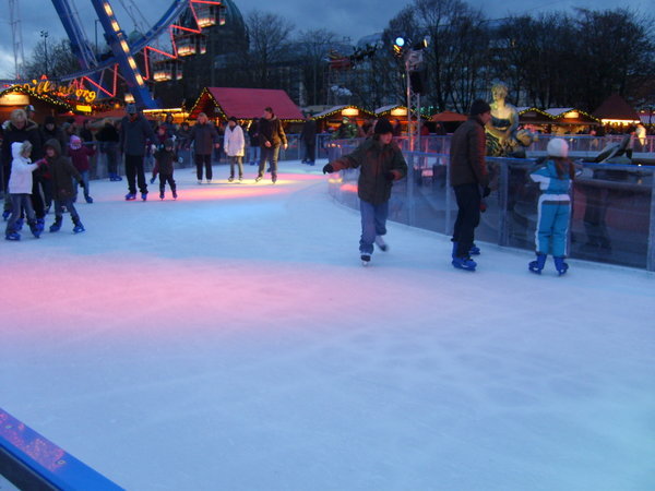 Ice Skating at Xmas Markets