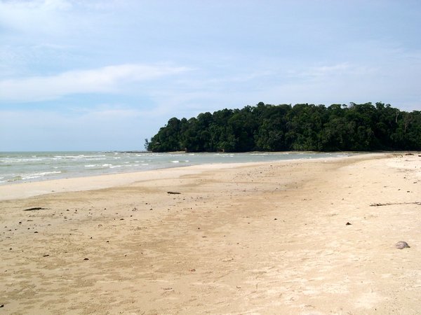 the beach at Similajau