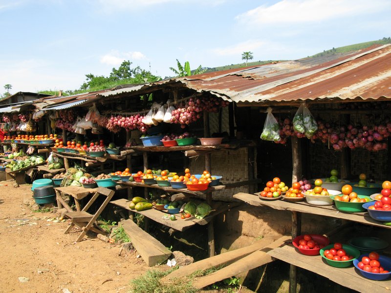 fruit and veg stalls