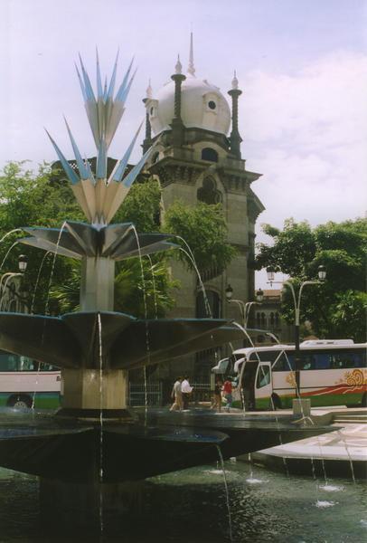 Fountain outside Masjid Negara Mosque