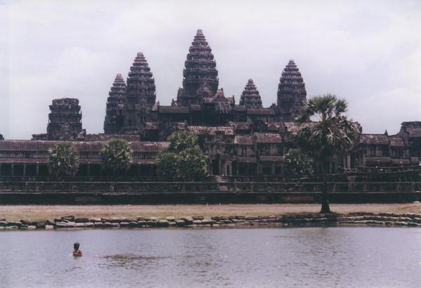 Bathing at Angkor Wat