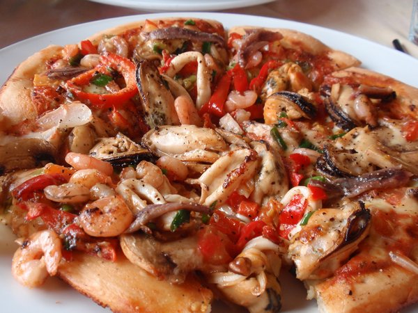 seafood pizza