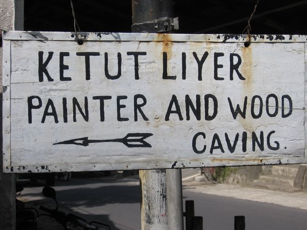 Ketut Liyers signpost!!