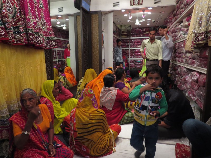 Choosing new sari