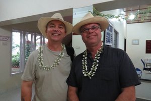 Boys with jasmine garlands