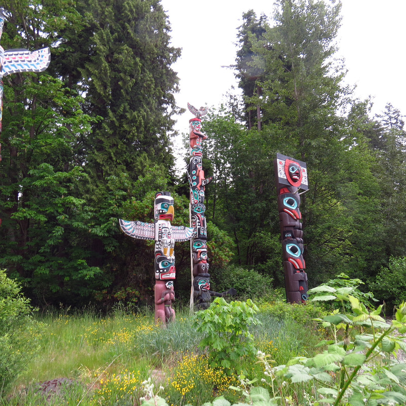 Totem poles at Stanley Park