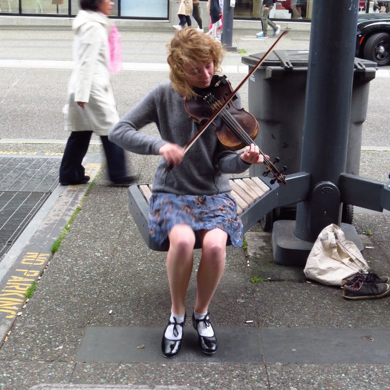 Playing Violin and Tap Dancing at the same time