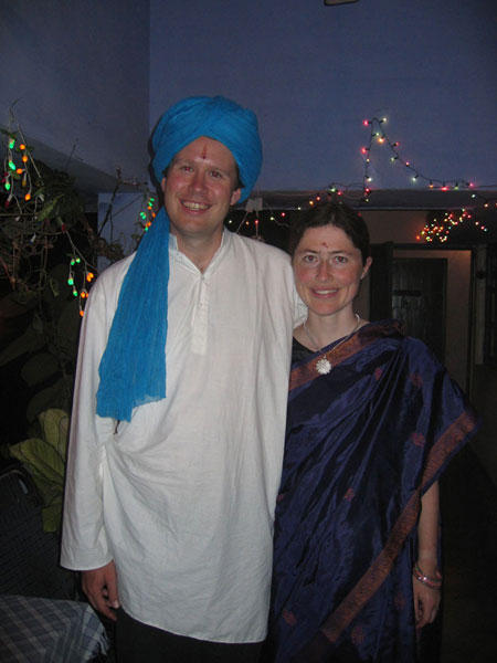 Chris and Corey in Diwali Dress