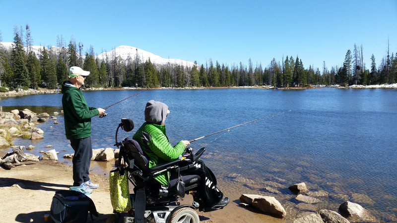 It Was a Joy to Chat with This Couple Taking Advantage of an ADA-Compliant Fishing Hole