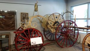 This 1888 Hose Carriage, Built by the California Fire Apparatus Manufacturing Company of San Francisco CA, Carried 800-1000 Feet of Hose 