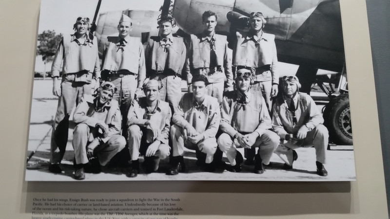 Bush’s Flight School Class – He Is Second from Right in the Back Row