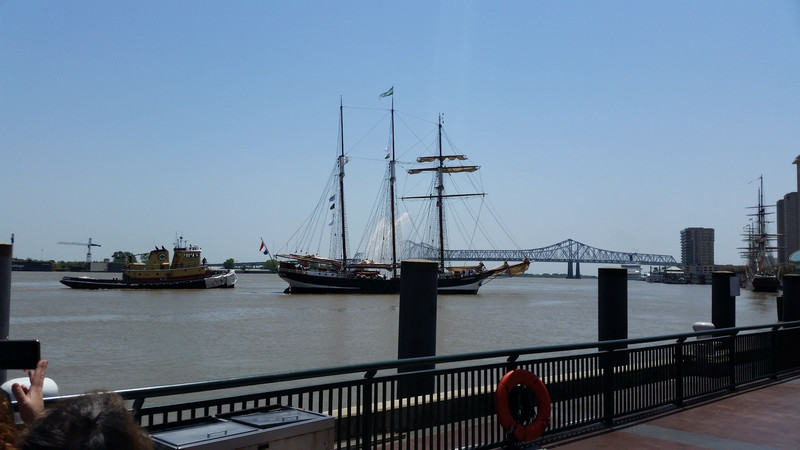 Help Is Available if Needed – Two Tall Ships Are Already Docked (Right, Center)