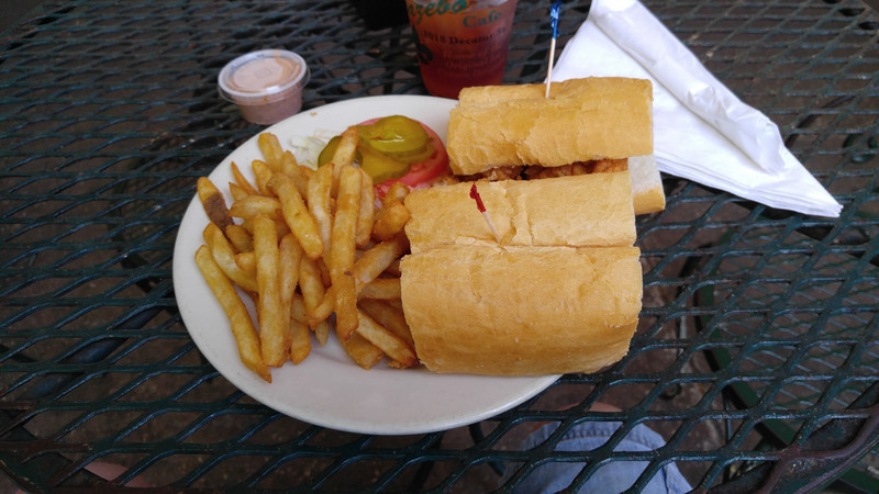 The Flavor of the Fried Alligator Kinda Gets Lost in a Poboy, But It Was One of the Better Poboy I’ve Ever Had
