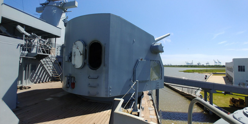 A Rear View of the 5” Gun Turret