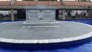 The Tombs of Dr. Martin Luther and Ms. Coretta Scott King Are Located at the Base of the Reflecting Pool