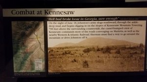 Eventually, The Exhibits Turn to Combat at Kennesaw Mountain 