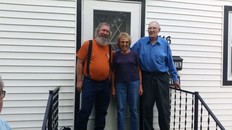 (R-L) Cousin John, 93; Cousin Marilyn, 80; Uncle Larry, 69; and Junior, Gestational Age 7 Months 