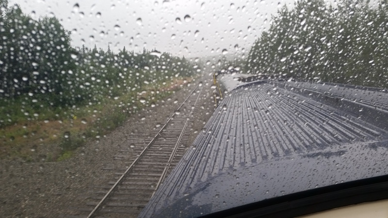 Here’s One of Those Sidings – This Time in the Rain, I Didn’t Disembark