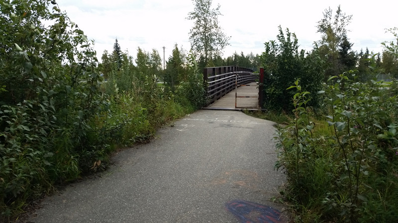 A Bridge on the Footpath from the Motel to Pioneer Park Crossed the Chena River