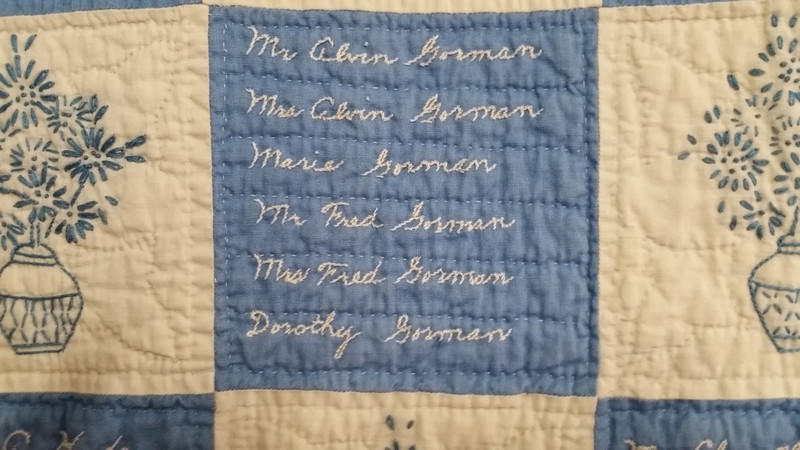Seeing a Quilt Containing Family Members’ Names Was Pretty Cool