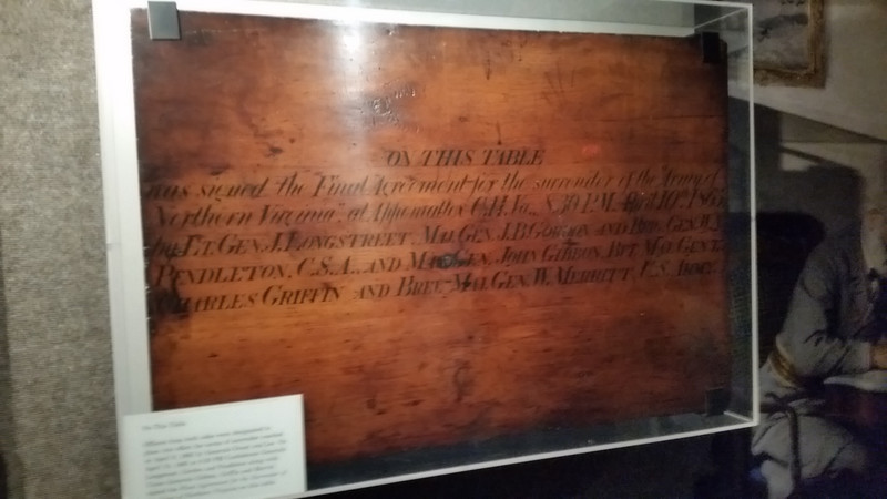 The Table Where Upon Final Amendment to the Surrender Was Signed