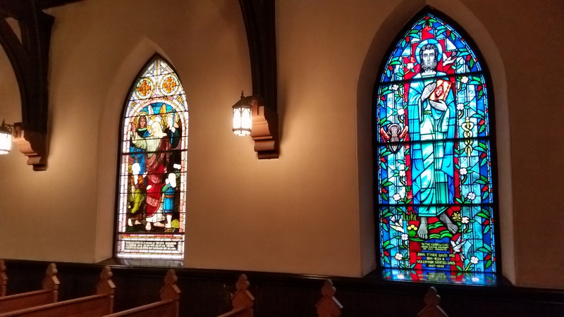 The Color in the Stained-Glass Windows Is Much More Vivid from the Inside