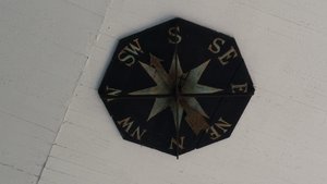 Ever the Innovator, Jefferson's Roof-Mounted Weather Vane Has the Direction Indicator Mounted to the Porch Ceiling