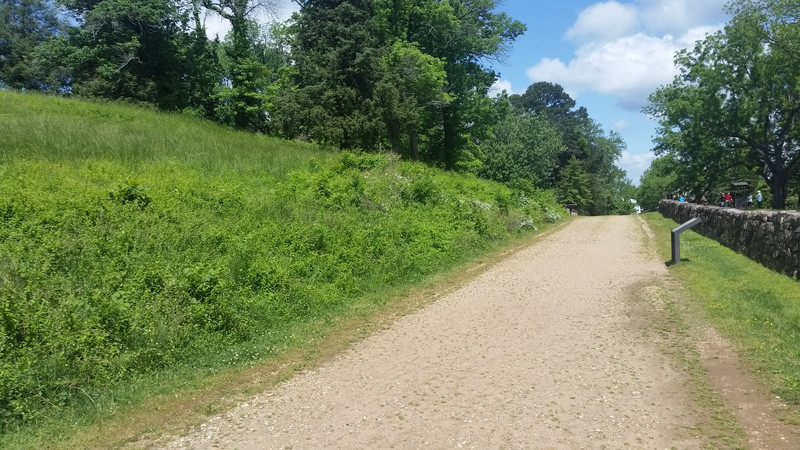 Sunken Road and the Stone Wall – Marye's Heights Is to the Left and Fredericksburg Is to the Right