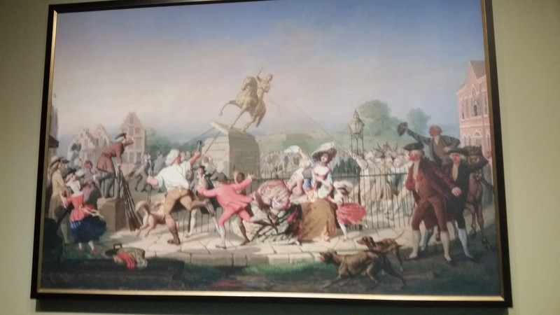 This, the Painting "Pulling Down the Statue of George III” 