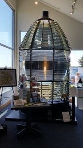 The First Order Fresnel Lens from the Assateague Lighthouse Is Nicely Displayed