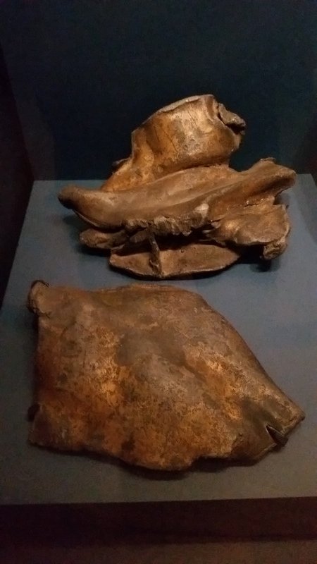 Two Original Fragments from the George III Statue That Was Pulled Down from Its Pedestal in New York City on July 9, 1776