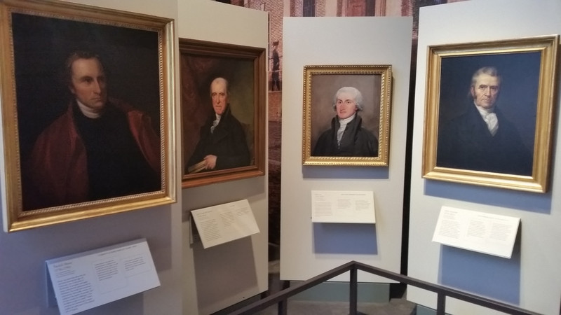 Four of America’s Legal Pioneers, (l. to r.) Patrick Henry, Jared Junior (Who Served in the Continental Congress), John Jay and John Marshall