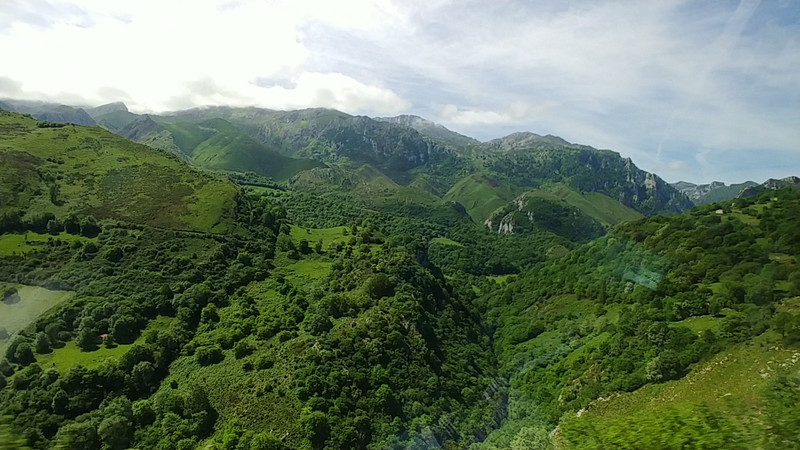 Back on the Road in Picos de Europa, Cantabrian Mountains, Asturias, Spain