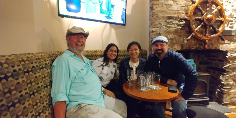 Out for Dinner with My Three Solo Travelling Companions –  Aberystwyth, Wales