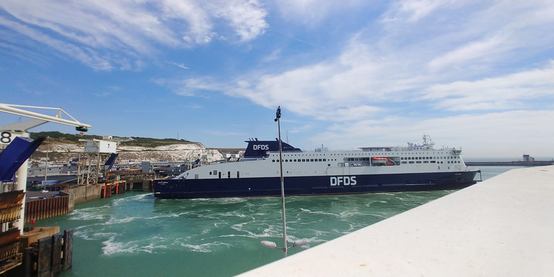 Ferry Departure Point Is at the White Cliffs of Dover – Dover, Kent, England, UK