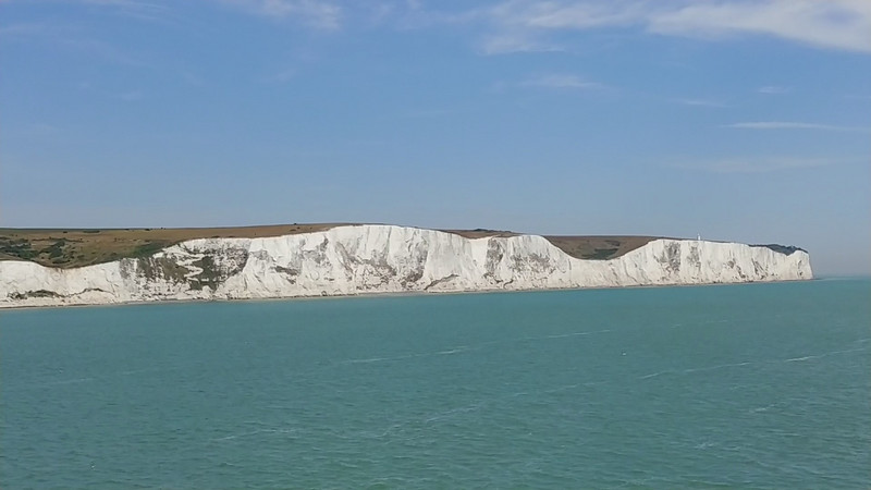 Ferry Departure Point Is at the White Cliffs of Dover – Dover, Kent, England, UK