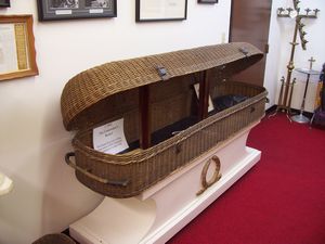 Undertaker's Basket Used to Transport Jessie James' Body