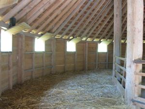Sixteen-Sided Barn - Inside