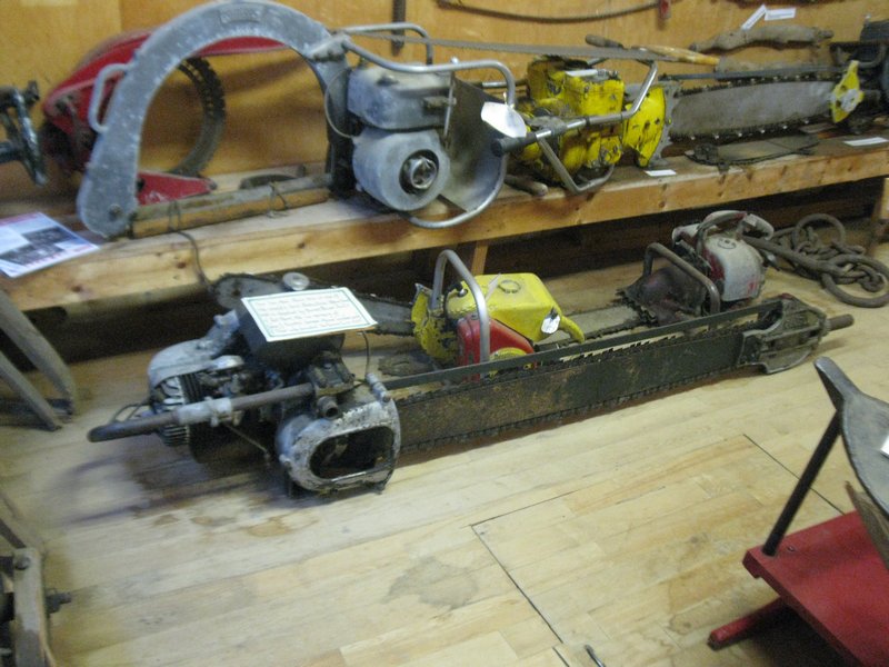 One Of The First Two-Man Chain Saws
