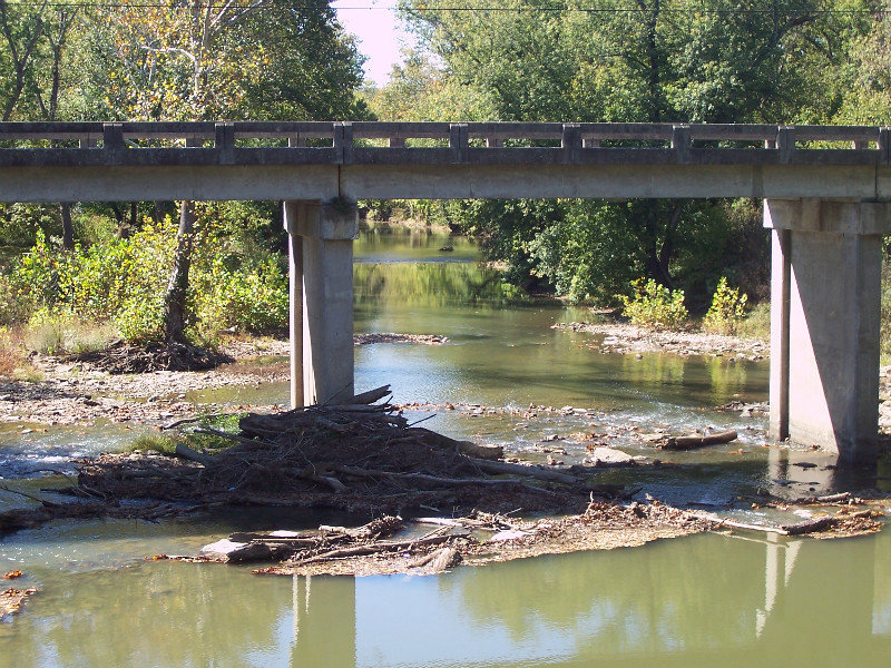 Residual Debris From The March 1, 1997 Flood That Damaged The Bridge
