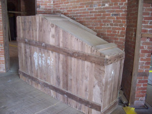The Crate For The Baby Grand Enjoyed By All In The Basement
