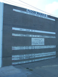 The Flood History Of Vicksburg As Told By The Flood Wall