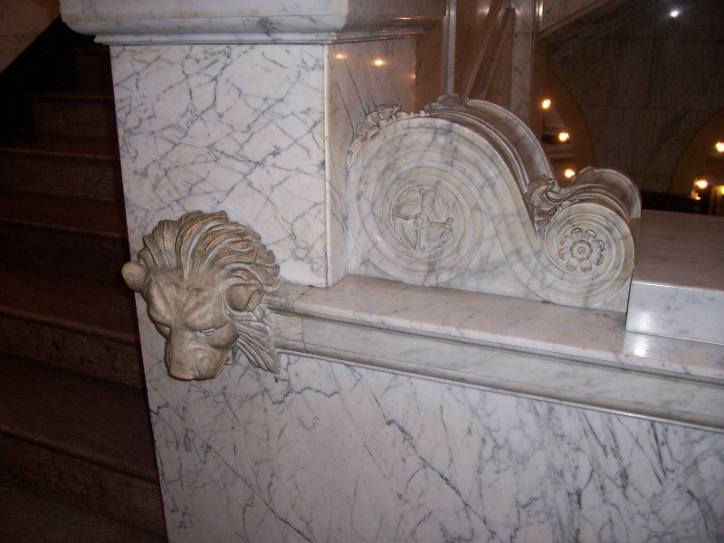 Extensive CARVED Marble