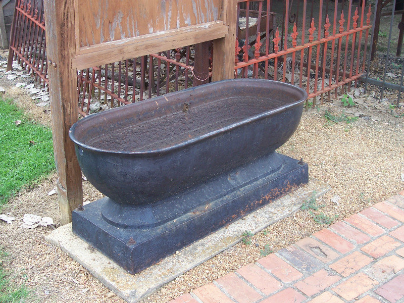 The Horse Watering Trough That Once Stood in Front Of The Old Capitol In Jackson