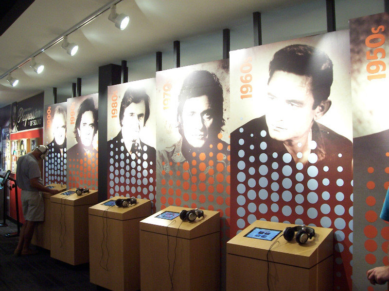 Kiosks Where Music Representing All Six Decades Of Cash’s Career Can Be Selected For Listening
