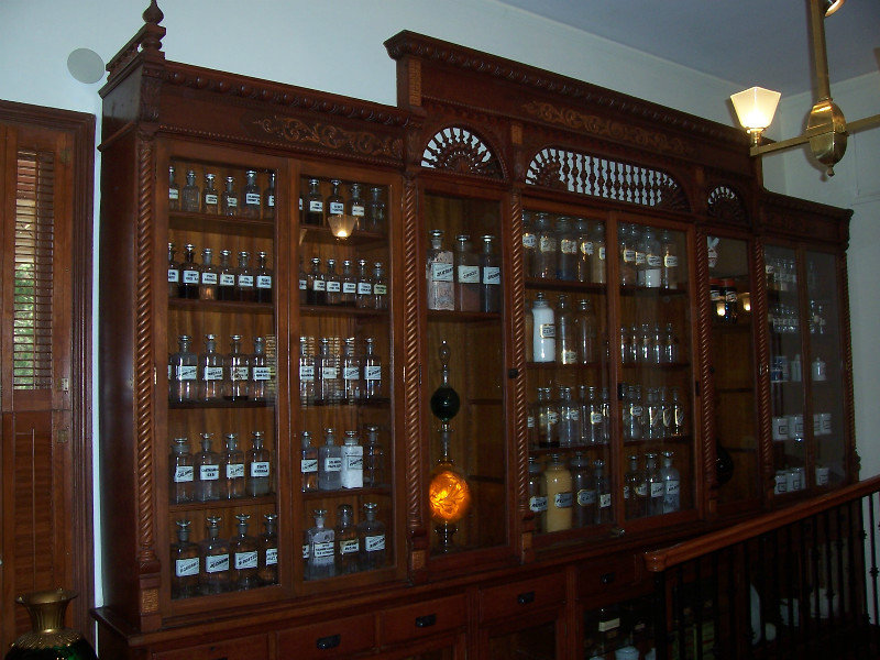 One Of The Well-Stocked Cabinets In The Apothecary