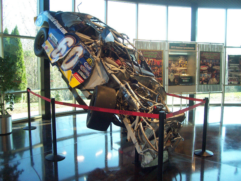 The Remains Of Carl Edwards’ 2009 Talladega (AL) Superspeedway Entry Are VERY Nicely Displayed Ala “Stop Action”